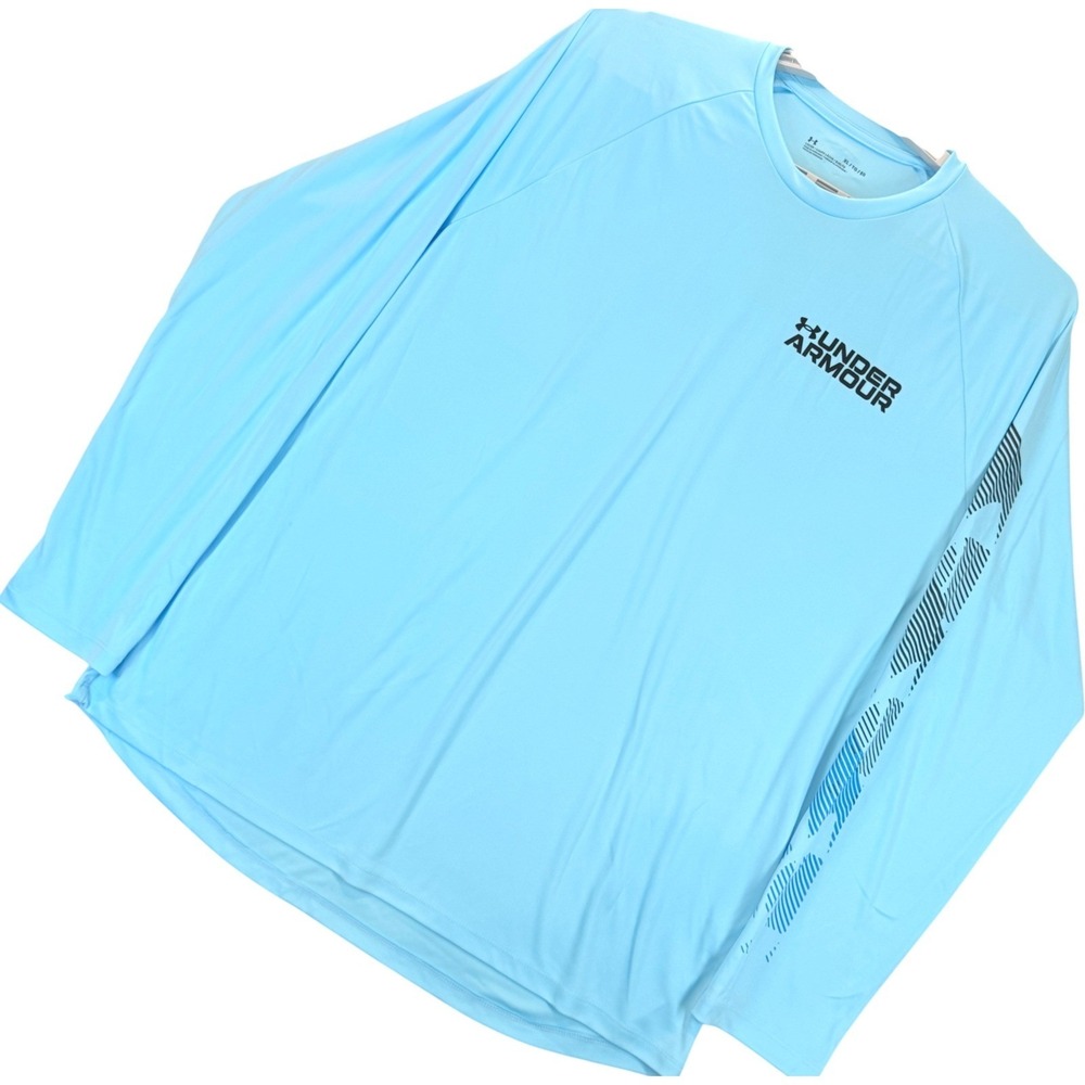 NEW Under Armour Velocity Graphic Long Sleeve Shirt Mens XL Athletic